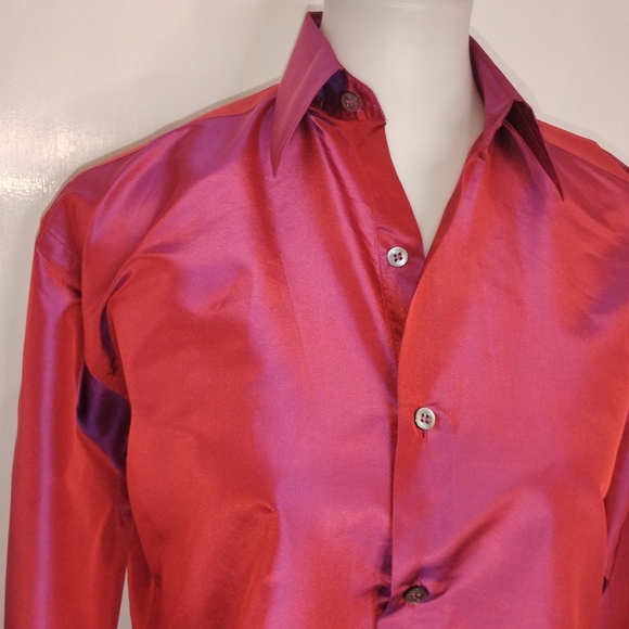 IRIDESCENT SILK BLOUSE - Picture 4 of 8